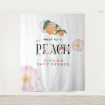 Süße kleine Pfirsich-Baby-Party