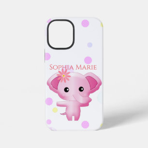 Süße kleine rosa Baby-Girl-Elefant iPhone 12 Mini Hülle