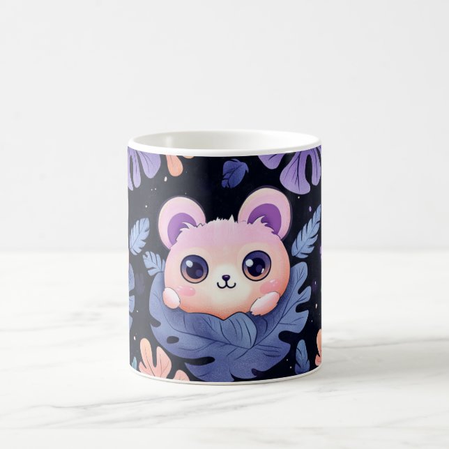 süße kleine rosa Tiere, Mäuse oder Chinchillas Kaffeetasse (Mittel)