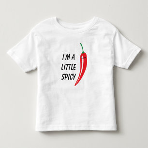 Süße kleine scharfe rote Chili-Kawaii-Zeichnung Kleinkind T-shirt