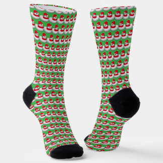 Süße kleine Schneeeente | Cozy Weihnachten Rot & G Socken