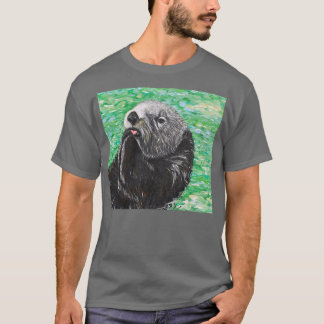 Süße kleine Seeotter-Malerei T-Shirt