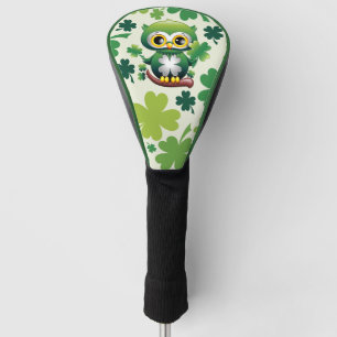 Süße kleine St. Patrick Cartoon-Eule Golf Headcover