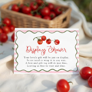 Süße kleine Tomaten-Baby-Party-Ausstellung Party Begleitkarte