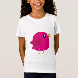 Süße kleine Vogelmädchen T-Shirt
