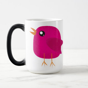 Süße kleine Vogelmädchen   Verwandlungstasse