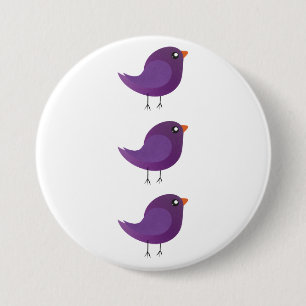 Süße kleine Vogels Kinder Button