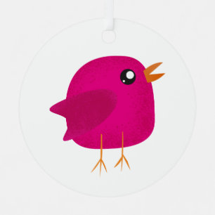 Süße kleine Vogels Kinder  Ornament Aus Metall