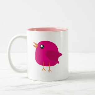 Süße kleine Vogels Kinder Zweifarbige Tasse