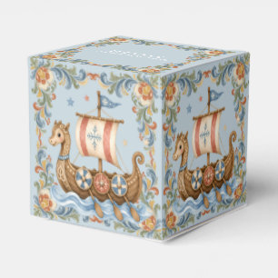 Süße kleine Wikinger-Baby-Party Geschenkschachtel