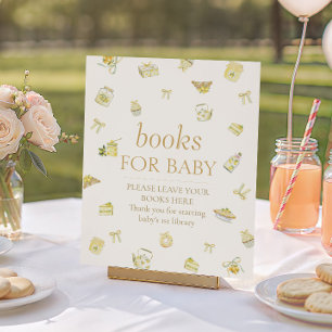 Süße kleine Zitrone Baby Shower Bücher für Baby Poster