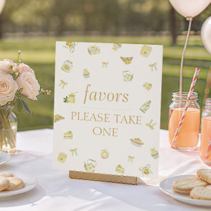 Süße kleine Zitronen-Baby-Partygeschenke Poster