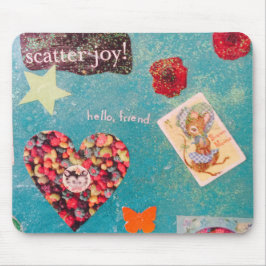 Süße kleine zujubelnde Mausunterlage Mousepad