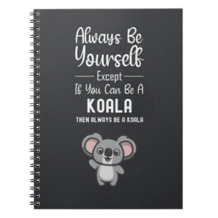 Süße Koala-Geschenke Lustiger Tierhumor Cartoon-Na Notizblock