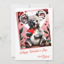Süße Koala-Kinder Valentinstag