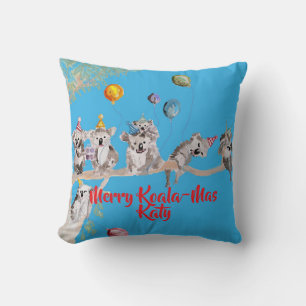 Süße Koala Koalas Frohe Weihnachten Koala-mus Mädc Kissen