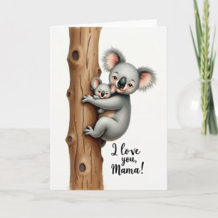 Süße Koala Muttertagskarte Karte