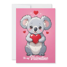Süße Koala rosa Liebe Valentinstag