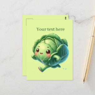 Süße Kohl-Liebhaber fügen Text hinzu  Postkarte