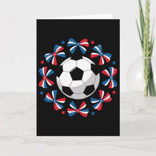 Süße Kokette Fußballschleifen Spieltag Mama Mom Ch Karte