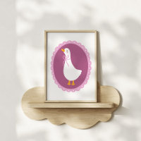 Süße, kokette Gans-Nursery-Kunst