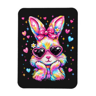 Süße Kokette Tie Dye Kaninchen Osterhase Magnet