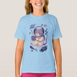 Süße kosmische Katzenkunst   Meowstronaut-Fuel-Tas T-Shirt