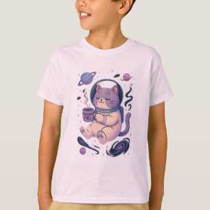Süße kosmische Katzenkunst   Meowstronaut-Fuel-Tas T-Shirt