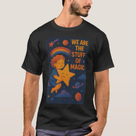 Süße kosmische Kinder- & lächelnde Stern-Illustrat T-Shirt