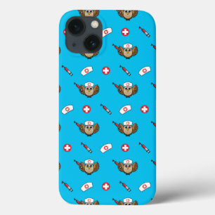 Süße Krankenpfleger-Eule mit Spritze Cartoon Case-Mate iPhone Hülle