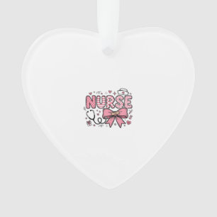 Süße Krankenschwester Schleife Herz Vektor-Shirt-D Ornament