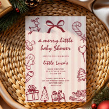 süße Kritzelei fröhliche kleine Weihnachten Baby S