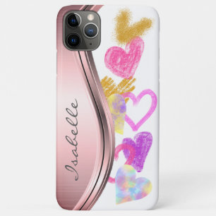 Süße Kritzelherzen Personalisiert Case-Mate iPhone Hülle
