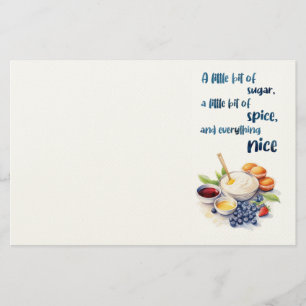 Süße Kuchen Design Briefpapier