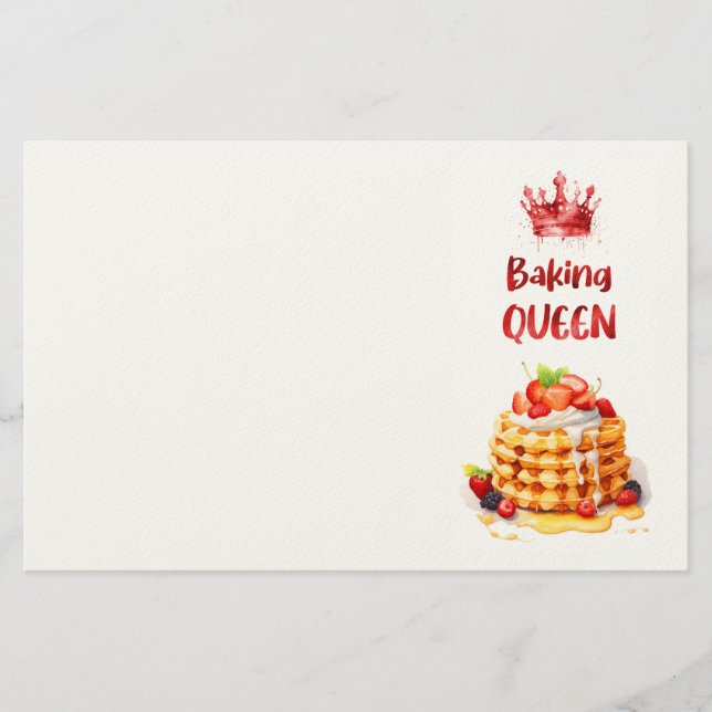 Süße Kuchen Design  Briefpapier (Vorderseite)