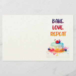 Süße Kuchen Design  Briefpapier