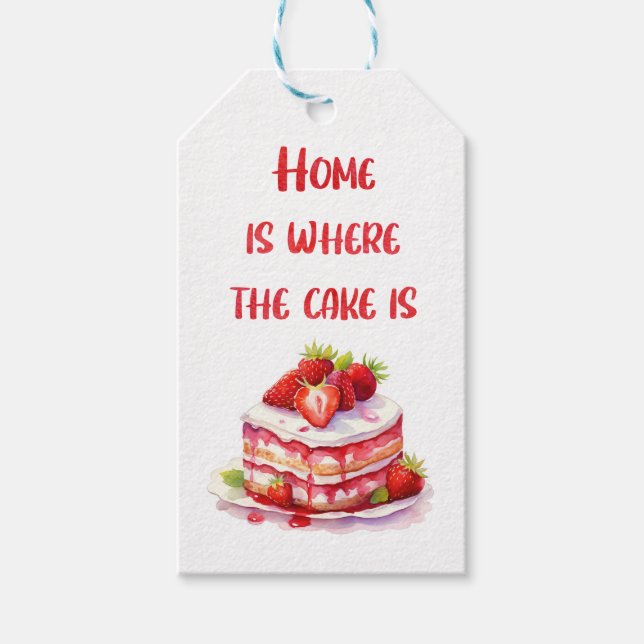 Süße Kuchen-Design  Geschenkanhänger (Vorderseite)