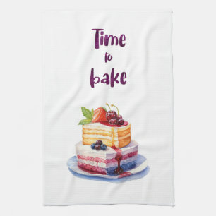 Süße Kuchen-Design Geschirrtuch