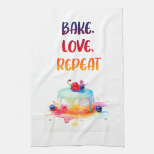 Süße Kuchen Design Geschirrtuch