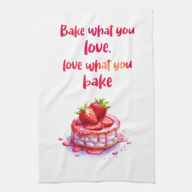 Süße Kuchen Design Geschirrtuch (Vertikal)