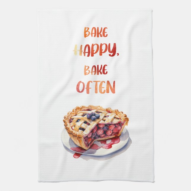 Süße Kuchen Design Geschirrtuch (Vertikal)