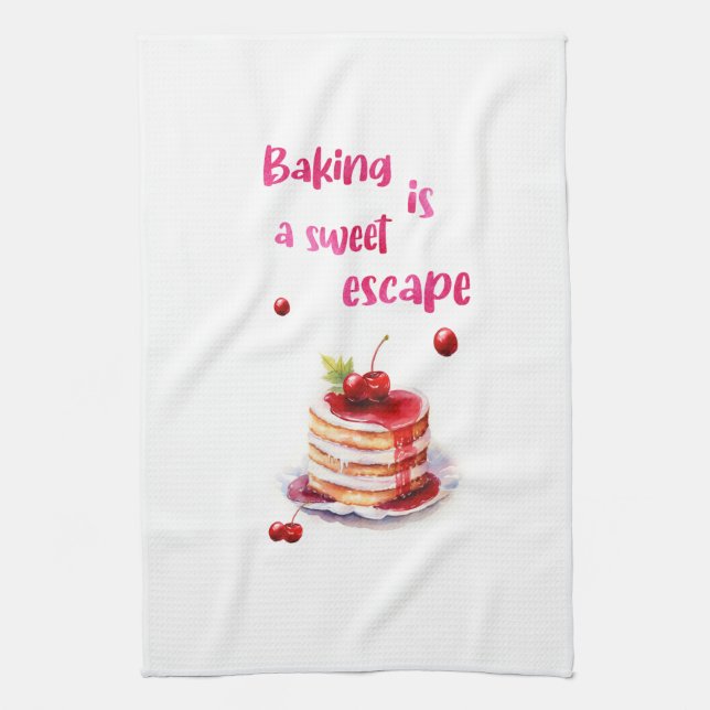 Süße Kuchen-Design Geschirrtuch (Vertikal)