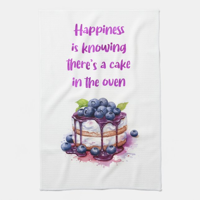 Süße Kuchen-Design Geschirrtuch (Vertikal)