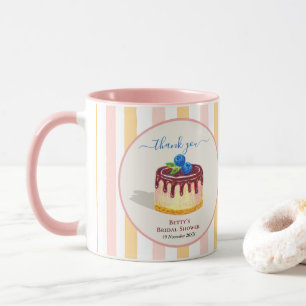 Süße Kuchen-Rosa-Beige-Brautjungfernparty-Dankesch Tasse