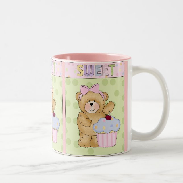 Süße Kuchen-Tassennahrung Zweifarbige Tasse (Rechts)
