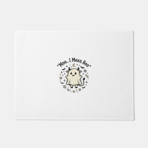 Süße Kuh Geist Halloween Moo Boo Vintage Design_1 Fußmatte