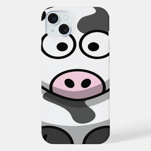 Süße Kuh iPhone 15 Plus Hülle (Rückseite)