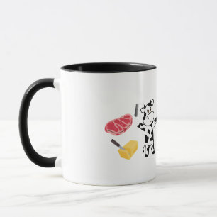 Süße Kuh lustiger Becher macht Milch Tasse