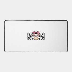 Süße Kuh-Mutter-Schleife Grafikdesign_1 Schreibtischunterlage