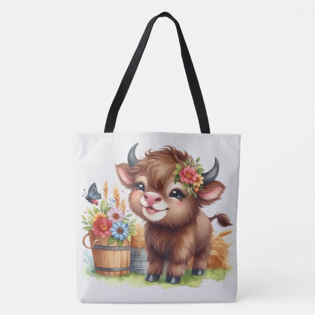 Süße Kuh Tasche (Vorderseite)
